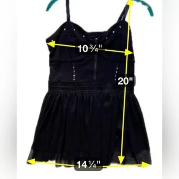 Balera Black Corset Peplum Top Tulle Punkcore Ballerinacore Goth Sexy CHP 2 XS - Picture 9 of 12